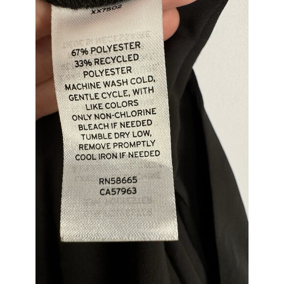 NWT Halogen Blouse Women’s XS Black Short Sleeve B-neck Draven Shirt - Picture 5 of 5